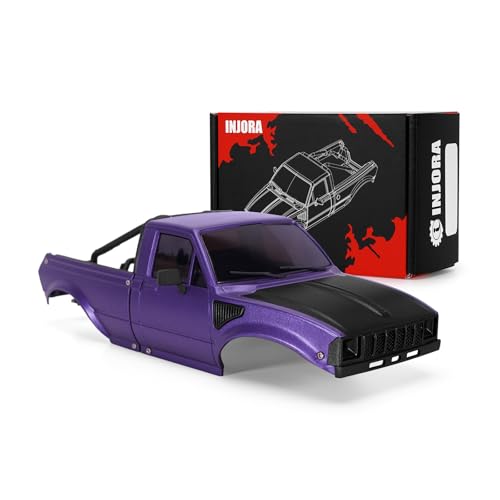INJORA IR60-24 Pickup Hardbody Schale Karosserie mit Bettrahmen für 1/24 RC Crawler Axial SCX24 C10 Bronco Deadbolt Wrangler 4Runner von INJORA