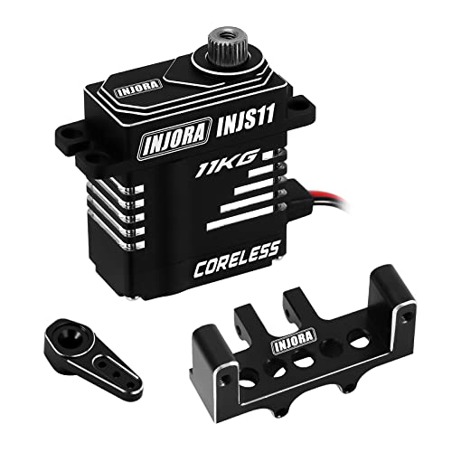 INJORA Kernlos Digital Micro Servo 11KG Hohes Drehmoment mit Servohorn und Ablage für Axial SCX24 1/24 RC Crawler Upgrade Teile INJORA Kernlos Digital Micro Servo 11KG Hohes Drehmoment mit Servohorn und Ablage für Axial SCX24 1/24 RC Crawler Upgrade Teile von INJORA