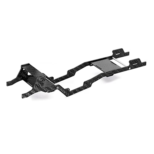 INJORA LCG Kohlefaser Chassis Kit Rahmen Träger-Niedriger Schwerpunkt Chassis für Axial SCX24 Gladiator Dodge Power Wagon Upgrade Teile von INJORA