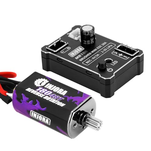 INJORA MB100-R80 20A Brushed Mini ESC mit 180 48T Motor für Upgrade TRX4M 1/18 RC Crawler INJORA MB100-R80 20A Brushed Mini ESC mit 180 48T Motor für Upgrade TRX4M 1/18 RC Crawler von INJORA
