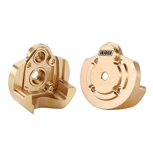 INJORA Messing Äußeres Portal Gehäuse Abdeckt Gegen Gewicht für 1/18 UTB18 Capra Vorder und Rückseite Upgrade,37g/pcs (2PCS) von INJORA