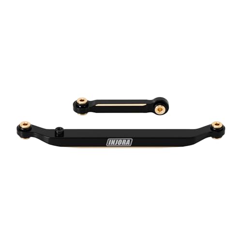 INJORA Messing-Lenkglieder 14g für 1/24 RC Crawler Axial SCX24 (Schwarz) von INJORA