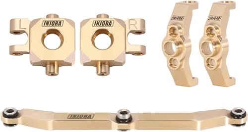 INJORA Messing Lenkblöcke Achsschenkel & Lenkrollen C-Hubs Lenkstange mit vollem Spiel für TRX4M Upgrade 1/18 RC Crawler Car INJORA Messing Lenkblöcke Achsschenkel & Lenkrollen C-Hubs Lenkstange mit vollem Spiel für TRX4M Upgrade 1/18 RC Crawler Car von INJORA