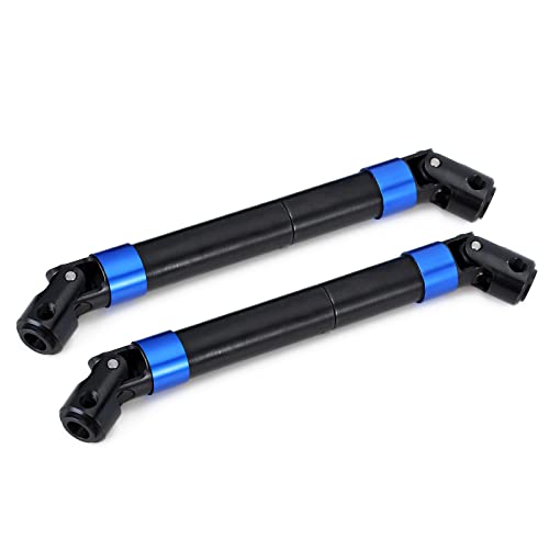 INJORA Metall-Antriebswelle Stahl-Hochleistungs-Getriebeachse für Axial SCX6 JLU Wrangler Trail Honcho 4WD RTR Aufrüstungsteile (Blau) von INJORA