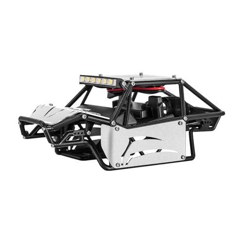 INJORA Nylon Rock Buggy Karosserie Aluminium Paneele Chassis Bausatz für 1/24 RC Crawler Car Axial SCX24 C10 JLU Bronco 4Runner Upgrade Parts von INJORA