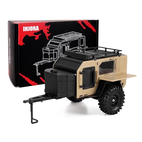 INJORA Off-Road-Camping-Anhänger für TRX4M SCX24 1/18 1/24 RC Crawler INJORA Off-Road-Camping-Anhänger für TRX4M SCX24 1/18 1/24 RC Crawler von INJORA