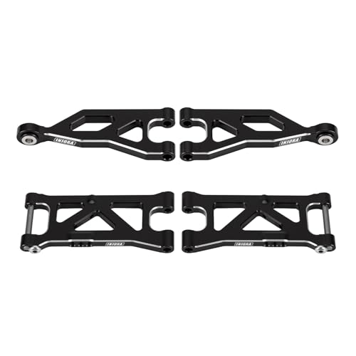 INJORA RC Aluminium Querlenker Hinten Oben und Hinten Unten für 1/16 ARRMA Mojave GROM Upgrade von INJORA