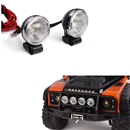 INJORA RC Car LED Licht Scheinwerfer Scheinwerfer für 1/10 RC Crawler Axial SCX10 AXI03007 90046 TRX4 TRX6 Redcat Gen8 von INJORA