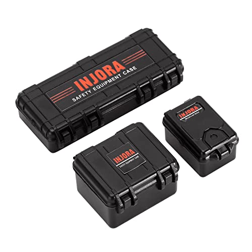 INJORA RC Dekoration Simulation Swaage Mini Aufbewahrungsbox Ausrüstungskoffer Dekorationszubehör für 1/18 1/24 RC Crawler Auto Axial SCX24 Serie FCX24,Schwarz INJORA RC Dekoration Simulation Swaage Mini Aufbewahrungsbox Ausrüstungskoffer Dekorationszubehör für 1/18 1/24 RC Crawler Auto Axial SCX24 Serie FCX24,Schwarz von INJORA