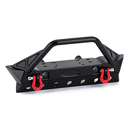 INJORA RC Crawler Front Stoßstange mit LED Lampe für 1/10 RC Crawler TRX4 Axial SCX10 90046 SCX10 III AXI03007 AXI03003 von INJORA
