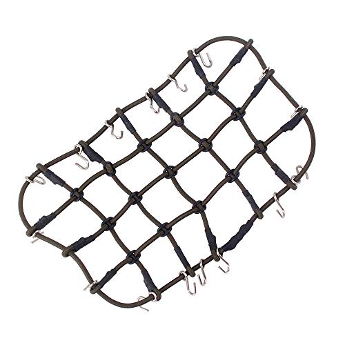 INJORA RC Gepäcknetz Elastisches Gepäcknetz RC Auto Zubehör für 1/10 RC Crawler SCX10 90046 Tamiya CC01 D90 TRX-4 TRX4 (Oliv) von INJORA