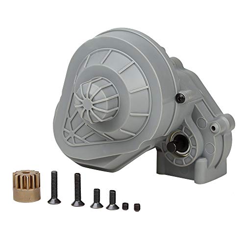 INJORA RC Getriebe Box RC Gear Box Getriebegehäuse für 1/10 RC Crawler Car Axial SCX10 SCX10 II 90046 (Grau) von INJORA