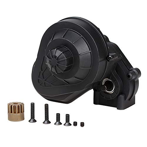 INJORA RC Getriebe Box RC Gear Box Getriebegehäuse für 1/10 RC Crawler Car Axial SCX10 SCX10 II 90046 (Schwarz) von INJORA