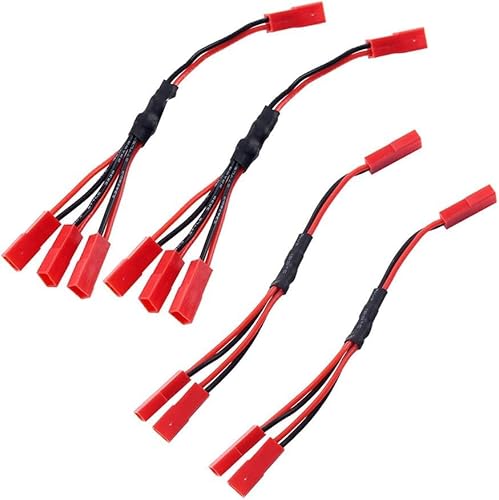 INJORA RC JST Stecker Female Connector ESC Batterie JST Connector Buchse Y Kabel für 1/10 RC Crawler TRX-4 INJORA RC JST Stecker Female Connector ESC Batterie JST Connector Buchse Y Kabel für 1/10 RC Crawler TRX-4 von INJORA