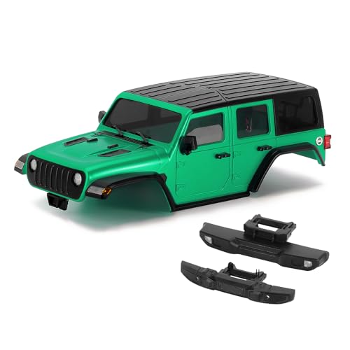 INJORA RC Karosserie 6,10 Zoll Radstand-ABS Hardtop Körper Bausatz mit Vorderen Hinteren Stoßstangen für TRX4M Chassis Upgrade 1/18 RC Crawler INJORA RC Karosserie 6,10 Zoll Radstand-ABS Hardtop Körper Bausatz mit Vorderen Hinteren Stoßstangen für TRX4M Chassis Upgrade 1/18 RC Crawler von INJORA