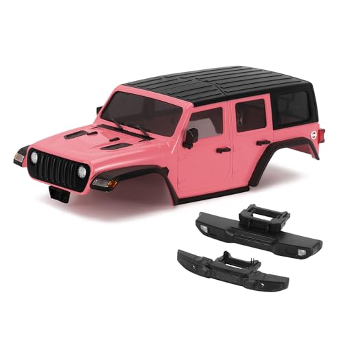 INJORA RC Karosserie 6,10 Zoll Radstand-ABS Hardtop Körper Bausatz mit Vorderen Hinteren Stoßstangen für TRX4M Chassis Upgrade 1/18 RC Crawler von INJORA