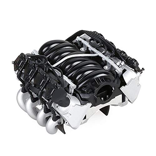 INJORA RC Kühlung RC Motor Kühler LS7 V8 Engine Kühler RC Cooling Fans für 1:10 RC Crawler TRAXXAS TRX4 AXIAL SCX10 90046 VS4 (Silber) von INJORA