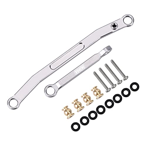 INJORA RC Lenkstange 2pcs Servo Link Spannschloss Verbindung für 1/24 RC Crawler Axial SCX24 AXI90081 (Grau) von INJORA