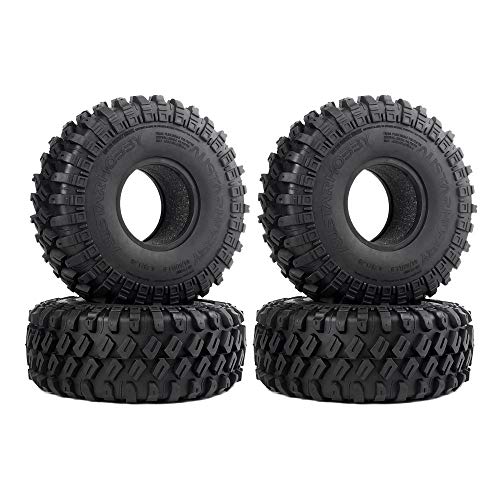 INJORA RC Reifen 4pcs 1,9inch Crawler Reifen für 1:10 RC Rock Crawler Axial SCX10 SCX10 II 90046 90047 SCX10 III AXI03007 TRX-4 TRX4 von INJORA