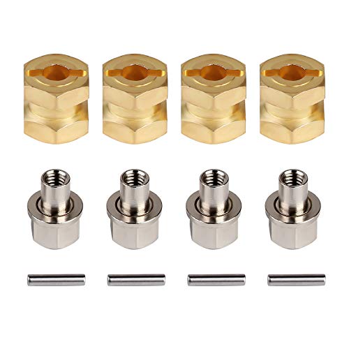 INJORA RC Sechskantnabe 12mm Messing Räder Sechskantnabe Verlängerung Sechskantantrieb Adapter für 1/10 RC Crawler Axial SCX10 90046 D90 INJORA RC Sechskantnabe 12mm Messing Räder Sechskantnabe Verlängerung Sechskantantrieb Adapter für 1/10 RC Crawler Axial SCX10 90046 D90 von INJORA