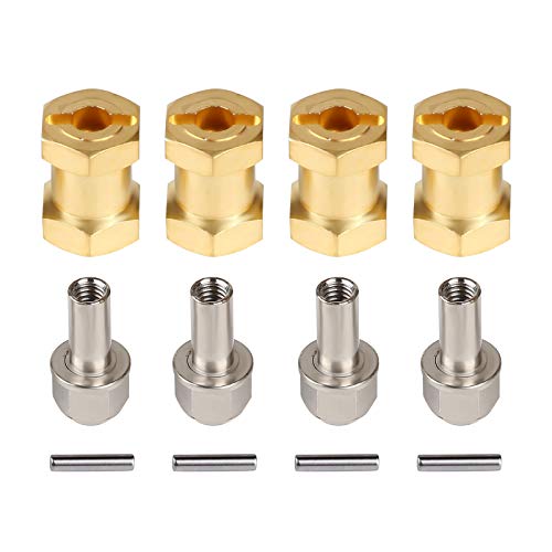 INJORA RC Sechskantnabe Messing Räder Sechskantnabe Verlängerung Sechskantantrieb Adapter für 1/10 RC Crawler Axial SCX10 90046 D90 INJORA RC Sechskantnabe Messing Räder Sechskantnabe Verlängerung Sechskantantrieb Adapter für 1/10 RC Crawler Axial SCX10 90046 D90 von INJORA