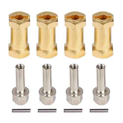 INJORA RC Hex Adapter 12mm Messing Mitnehmer Crawler Zubehör für 1/10 RC Crawler Axial SCX10 90046 D90 (25mm) INJORA RC Hex Adapter 12mm Messing Mitnehmer Crawler Zubehör für 1/10 RC Crawler Axial SCX10 90046 D90 (25mm) von INJORA