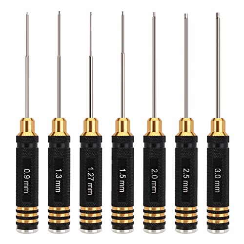 INJORA RC Sechskant Schraubendreher 7 in 1 RC Reparatur Werkzeug Satz Allen Wrenches 0.9 1.27 1.3 1.5 2.0 2.5 3.0mm Hexagon Head Screwdriver Wrenches für RC Model Car Drone Boat Helicopter INJORA RC Sechskant Schraubendreher 7 in 1 RC Reparatur Werkzeug Satz Allen Wrenches 0.9 1.27 1.3 1.5 2.0 2.5 3.0mm Hexagon Head Screwdriver Wrenches für RC Model Car Drone Boat Helicopter von INJORA