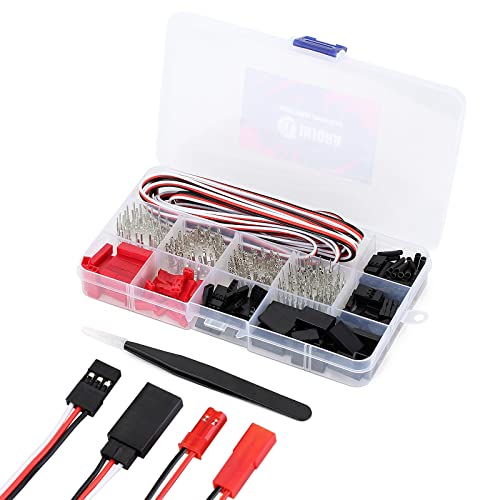 INJORA RC Serve Stecker Connector Männlich Weiblich Anschluss Crimpen Stift Kabel Bausatz Rundstecker Stecker für JST SYR JR Futaba INJORA RC Serve Stecker Connector Männlich Weiblich Anschluss Crimpen Stift Kabel Bausatz Rundstecker Stecker für JST SYR JR Futaba von INJORA