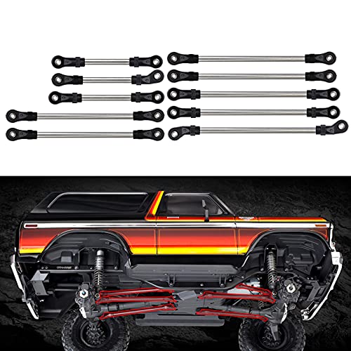 INJORA RC Spurstangen 10pcs Crawler Chassis Link Rod für 1/10 RC Crawler 312mm Radstand TRX4 von INJORA