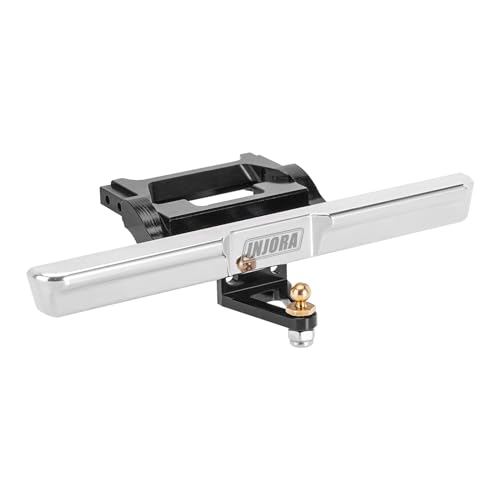 INJORA RC Stoßstange - CNC Aluminium Stoßstange für TRX4M High Trail K10 Upgrade 1/18 RC Crawler,Hinten von INJORA