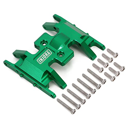 INJORA RC Unterfahrschutz RC Chassis Armor RC Skid Plate RC Zubehör für 1:24 RC Crawler Axial SCX24 AXI90081 (Grün) von INJORA
