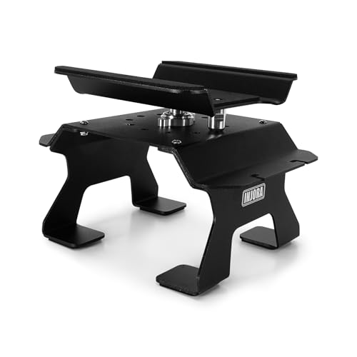 INJORA RC Wagenständer mit Dämpferhalter aus Aluminium für Axial SCX10 Pro TRX4 1/10 RC Crawler (Schwarz) von INJORA