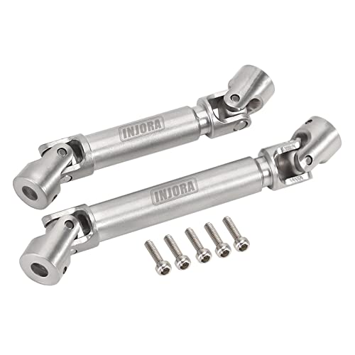 INJORA Raupen Antriebswelle Edelstahl für SCX24 C10 JLU Bronco Base Camp Upgrate Teile, 2PCS INJORA Raupen Antriebswelle Edelstahl für SCX24 C10 JLU Bronco Base Camp Upgrate Teile, 2PCS von INJORA