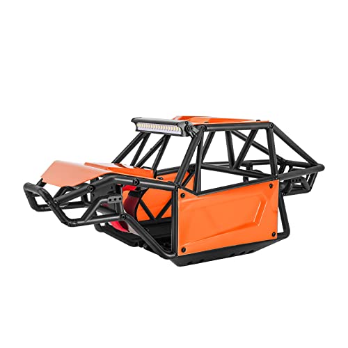 INJORA Rock Buggy Karosserie Chassis Kit für Axial SCX10 II 90046 UTB10 Capra 1/10 RC Crawler Auto, Nylon(Orange) von INJORA