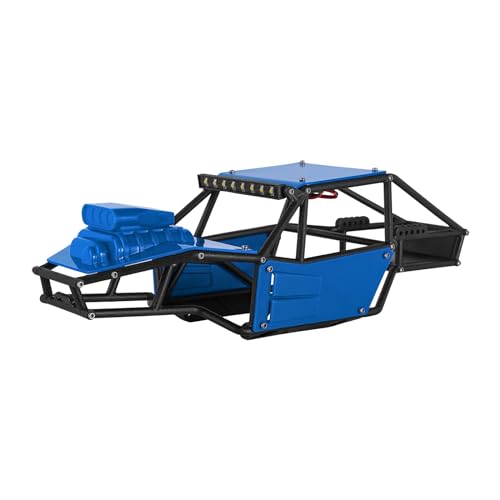 INJORA Rock Tarantula Nylon Buggy Karosserie Chassis Kit für TRX4M Upgrade 1/18 RC Crawler,blau von INJORA