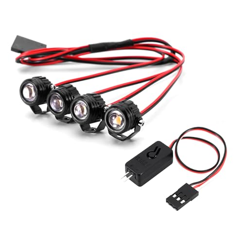 INJORA Runde LED-Lichter mit Controller für TRX4M SCX24 1/18 1/24 RC Crawler INJORA Runde LED-Lichter mit Controller für TRX4M SCX24 1/18 1/24 RC Crawler von INJORA