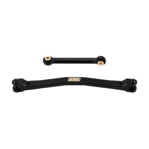 INJORA Schwarz Beschichtete Messing Lenkungslinks für 1/24 FMS FCX24M Upgrade von INJORA