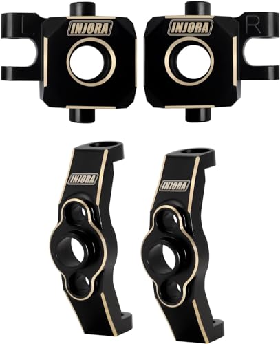 INJORA Messing Achsschenkel & Lenkrollen C-Naben für TRX4M Upgrade 1/18 RC Crawler Car von INJORA