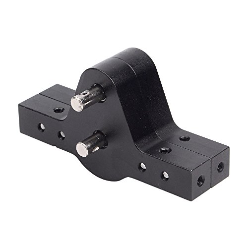 INJORA Transfer Case Gearbox für 1/10 Crawler D90 Axial SCX10, Schwarz, Metall von INJORA
