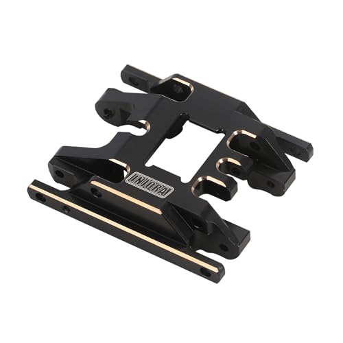INJORA Unterfahrschutz - 53g Schwarze Beschichtung Messing Getriebe-Halterung für 1/18 RC Crawler TRX4M Upgrade, 4M-67BK von INJORA