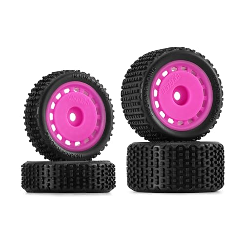 INJORA Vormontierte Pin Buggy Reifen & Räder für 1/24 Losi Micro-B, 4 Stück von INJORA