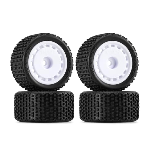 INJORA Vormontierte Pin Buggy Reifen & Räder für 1/28 Losi Micro-T, 4 Stück von INJORA
