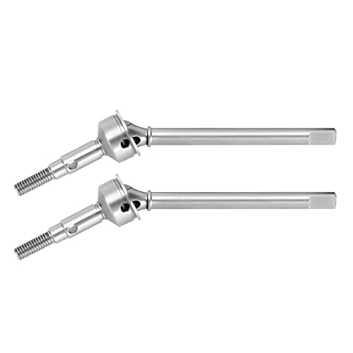 INJORA Vorne Achswellen + 2mm Verlängertes Metall RC Dogbone für 1/18 RC Crawler TRX4M Upgrade Teile von INJORA