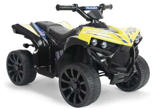 Elektrisches Kinderquad 6V Gelb mit Rückwärtsgang LED-Licht Geräuschen Automatische Bremse Gaspedal Ab 3 Jahren Kompaktes Sicheres Spielzeug CE-Zertifiziert Elektrofahrzeug Junge Mädchen INJUSA Elektrisches Kinderquad 6V Gelb mit Rückwärtsgang LED-Licht Geräuschen Automatische Bremse Gaspedal Ab 3 Jahren Kompaktes Sicheres Spielzeug CE-Zertifiziert Elektrofahrzeug Junge Mädchen INJUSA von INJUSA