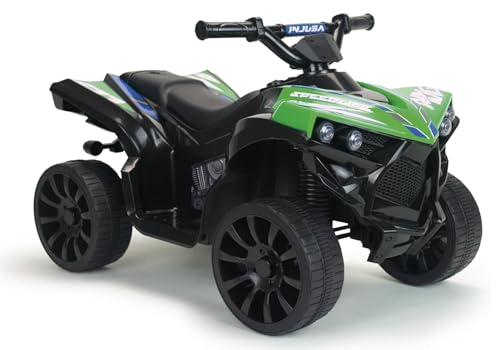 Elektrisches Kinderquad 6V Grün mit Rückwärtsgang LED-Licht Geräuschen Automatische Bremse Gaspedal Ab 3 Jahren Sicher Kompakt Spielzeug für Junge oder Mädchen CE-Zertifiziert INJUSA Elektrisches Kinderquad 6V Grün mit Rückwärtsgang LED-Licht Geräuschen Automatische Bremse Gaspedal Ab 3 Jahren Sicher Kompakt Spielzeug für Junge oder Mädchen CE-Zertifiziert INJUSA von INJUSA