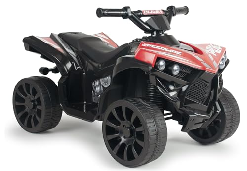 Elektrisches Kinderquad 6V Rot mit Rückwärtsgang LED-Licht Geräuschen Automatische Bremse Gaspedal Ab 3 Jahren Kompaktes Sicheres Spielzeug CE-Zertifiziert Elektrofahrzeug Junge Mädchen INJUSA Elektrisches Kinderquad 6V Rot mit Rückwärtsgang LED-Licht Geräuschen Automatische Bremse Gaspedal Ab 3 Jahren Kompaktes Sicheres Spielzeug CE-Zertifiziert Elektrofahrzeug Junge Mädchen INJUSA von INJUSA