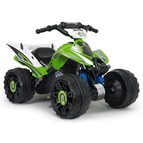 INJUSA - Elektro Quad Blaster ATV für Kinder von 3 bis 5 Jahren | 12V Batterie Elektroauto | Gaspedal | Rückwärtsgang | elektrische Bremse | Geschwindigkeit 6 km/h | Farbe Grün von INJUSA