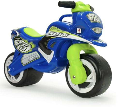 Moto Correpasillos Bambini 18 MESI 2 3 Anni Tundra Tornado Blu + Maniglia Trasporto + Ruote Larghe in Plastica + Design Ergonomico Antiribaltamento | INJUSA von INJUSA