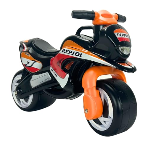 Moto Primi Passi Bambini 18 MESI Tundra Repsol Nera + Maniglia Trasporto + Ruote Larghe in Plastica + Design Realistico Moto da Corsa + Decorazione Permanente Impermeabile | INJUSA Moto Primi Passi Bambini 18 MESI Tundra Repsol Nera + Maniglia Trasporto + Ruote Larghe in Plastica + Design Realistico Moto da Corsa + Decorazione Permanente Impermeabile | INJUSA von INJUSA