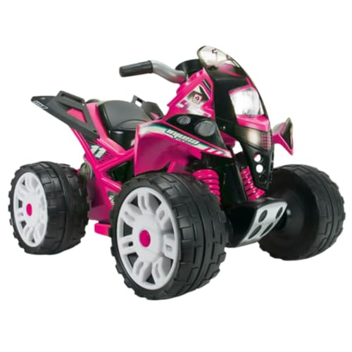INJUSA - Elektroquad The Beast Rosa, 12V Batterie, für Kinder von 2 bis 4 Jahren, mit Gaspedal, Rückwärtsgang, Elektrische Bremse und Breiten Kunststoffrädern, max. Geschwindigkeit 6 km/h INJUSA - Elektroquad The Beast Rosa, 12V Batterie, für Kinder von 2 bis 4 Jahren, mit Gaspedal, Rückwärtsgang, Elektrische Bremse und Breiten Kunststoffrädern, max. Geschwindigkeit 6 km/h von INJUSA